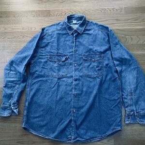 Moreno Martini Casual Blue Soft Denim Button-Down Shirt Cowboy Luxury